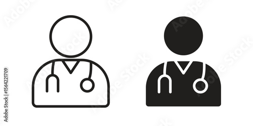 Doctor icon. Vector Illustration. Isolated vector Illustration. EPS Illustration.