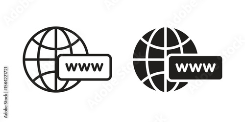 Domain icon. Vector Illustration. Isolated vector Illustration. EPS Illustration.