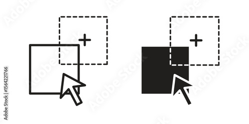 Drag and drop icon. Vector Illustration. Isolated vector Illustration. EPS Illustration.
