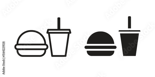 Fast food icon. Vector Illustration. Isolated vector Illustration. EPS Illustration.