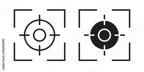 Focus icon. Vector Illustration. Isolated vector Illustration. EPS Illustration.