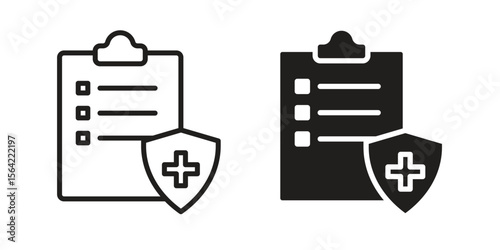 Health insurance icon. Vector Illustration. Isolated vector Illustration. EPS Illustration.