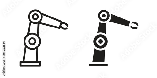 Industrial robot icon. Vector Illustration. Isolated vector Illustration. EPS Illustration.