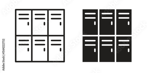 Locker icon. Vector Illustration. Isolated vector Illustration. EPS Illustration.