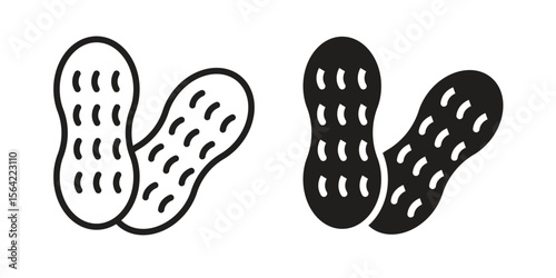 Peanut icon. Vector Illustration. Isolated vector Illustration. EPS Illustration.