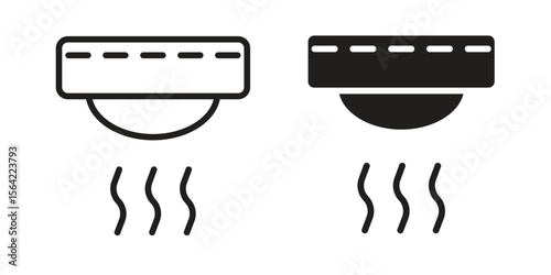 Smoke detector icon. Vector Illustration. Isolated vector Illustration. EPS Illustration.
