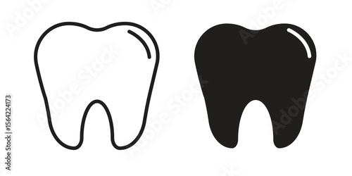 Tooth icon. Vector Illustration. Isolated vector Illustration. EPS Illustration.