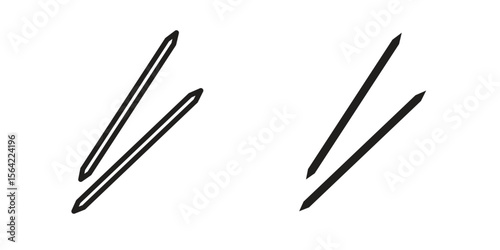 Toothpick icon. Vector Illustration. Isolated vector Illustration. EPS Illustration.