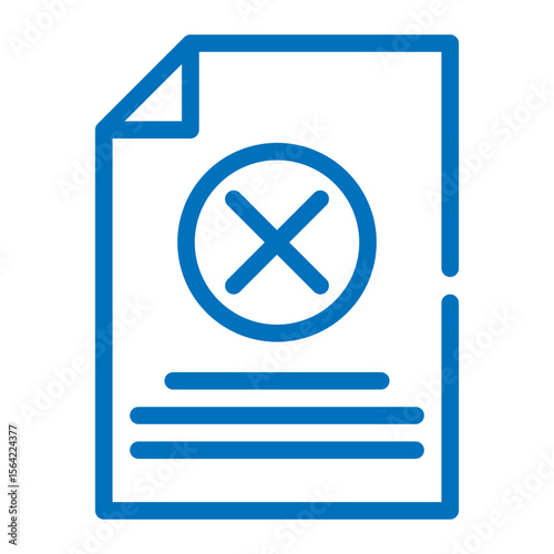 cancel document icon