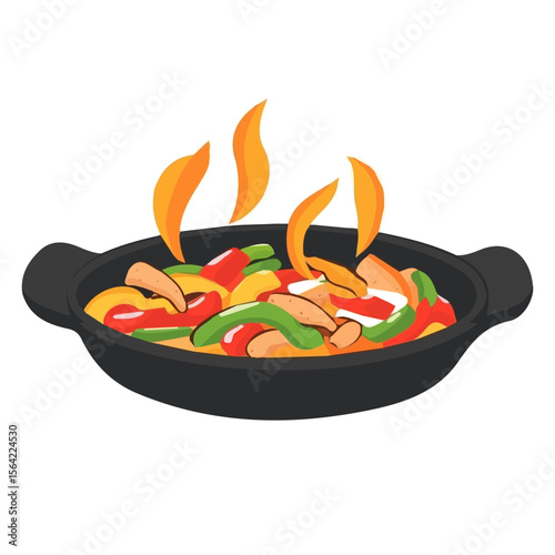 My A Simple flat 2D illustration icon fajita isolated on transparent background, vector, flat design, animation design, simple flat 2D icon, clipart, design by me. My vector design