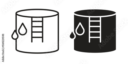 Water tank icon. Vector Illustration. Isolated vector Illustration. EPS Illustration.