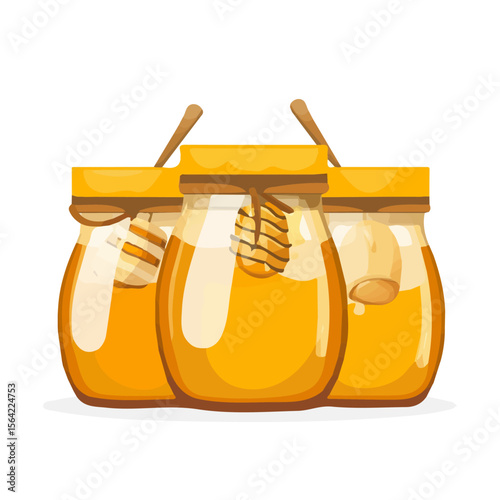 My A Simple flat 2D illustration icon honey jars group isolated on transparent background, vector, flat design, animation design, simple flat 2D icon, clipart, design by me. My vector design