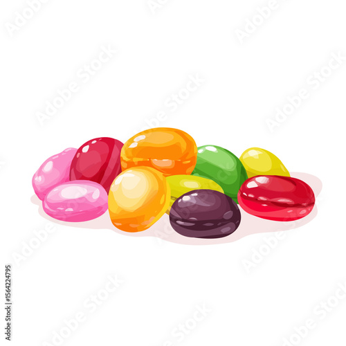 My A Simple flat 2D illustration jelly candies group isolated on transparent background, vector, flat design, animation design, simple flat 2D icon, clipart, design by me. My vector design
