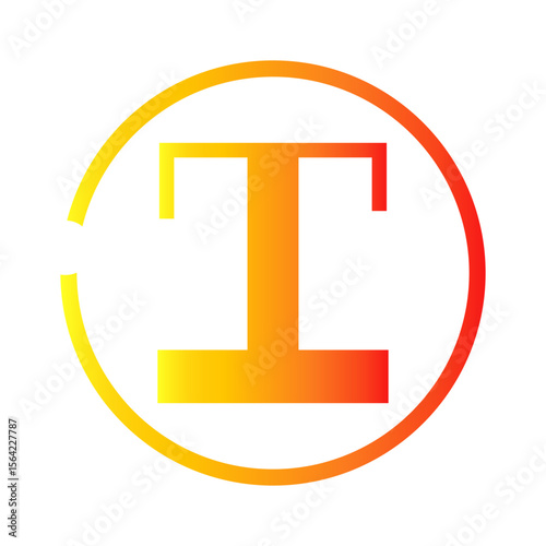 vector illustration of a text gradient