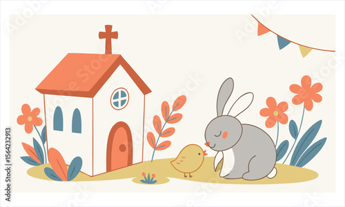 rabbit in the garden