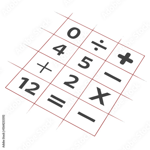 Dark gray mathematical symbols and numbers on white background mathematics arithmetic
