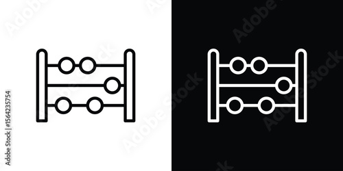 Abacus icon graphic element Illustration template design