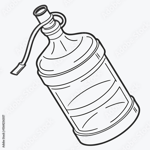 Large water jug with dispensing spout and handle large container liquid storage
