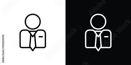 Businessman icon graphic element Illustration template design