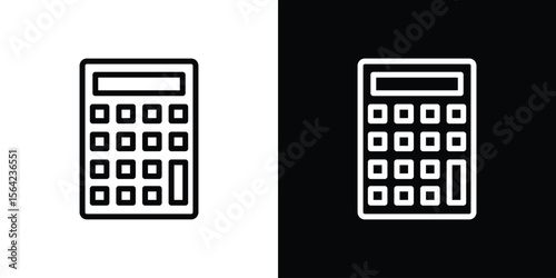 Calculator icon graphic element Illustration template design
