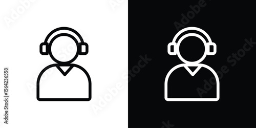 Callcenter icon graphic element Illustration template design