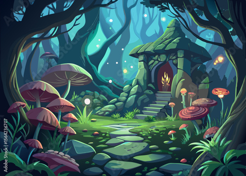 fantasy world illustration