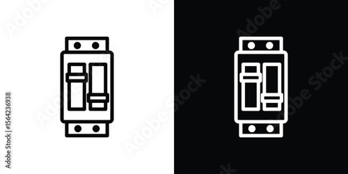 Circuit Breaker icon graphic element Illustration template design