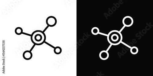 Decentralized icon graphic element Illustration template design