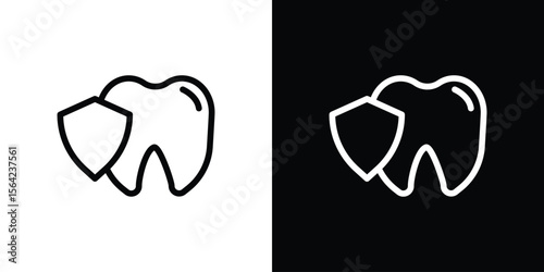 Dental insurance icon graphic element Illustration template design