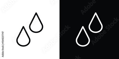 Drop icon graphic element Illustration template design