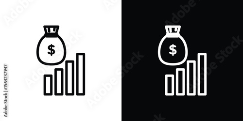 Fiscal policy icon graphic element Illustration template design