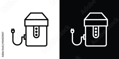 Garbage disposal icon graphic element Illustration template design