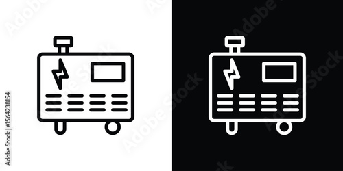Generator icon graphic element Illustration template design