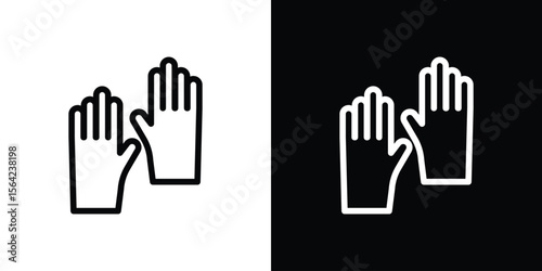 Gloves icon graphic element Illustration template design