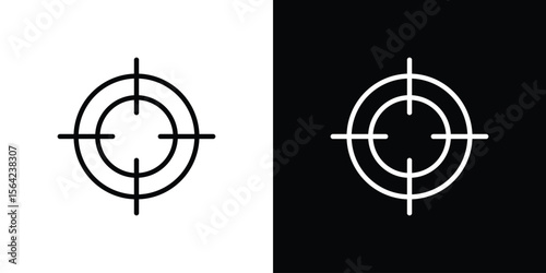 Gun target icon graphic element Illustration template design