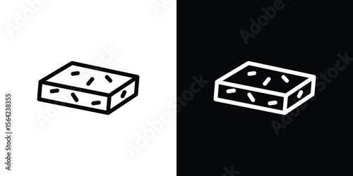 Halva icon graphic element Illustration template design