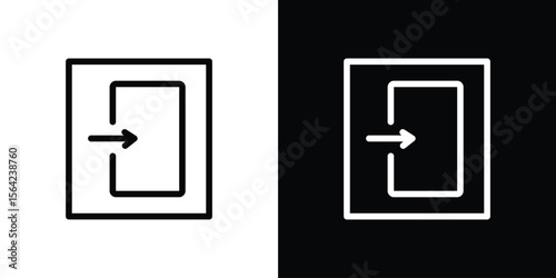 Inside icon graphic element Illustration template design