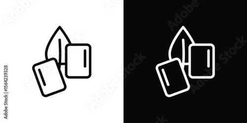 Mint gum icon graphic element Illustration template design
