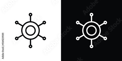 Multichannel icon graphic element Illustration template design