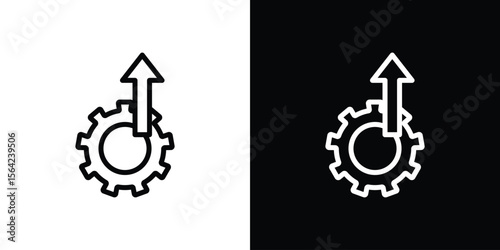 Operational excellence icon graphic element Illustration template design