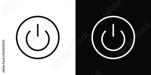 Power icon graphic element Illustration template design