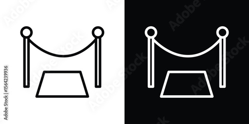 Red carpet icon graphic element Illustration template design
