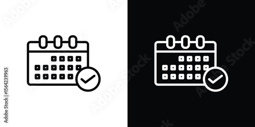 Reservation icon graphic element Illustration template design