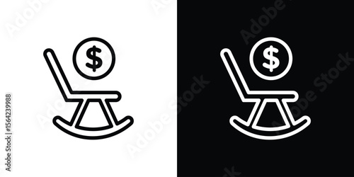 Retirement icon graphic element Illustration template design