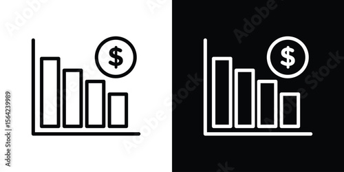 Revenue icon graphic element Illustration template design