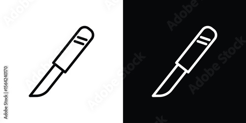 Scalpel icon graphic element Illustration template design