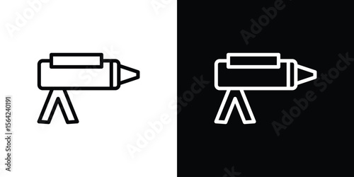 Sealants gun icon graphic element Illustration template design
