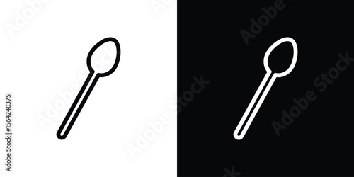 Spoon icon graphic element Illustration template design