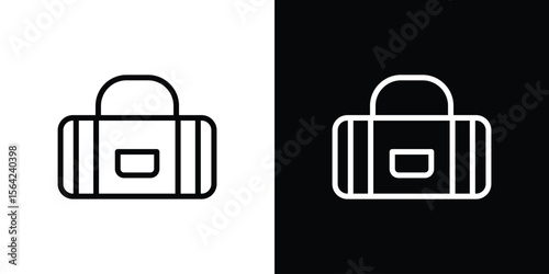 Sports bag icon graphic element Illustration template design