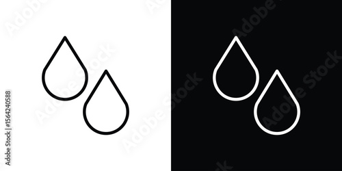 Tear drop icon graphic element Illustration template design